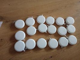 Weihnachtsdeko flache Kugeln zum bemalen Kunststoff
