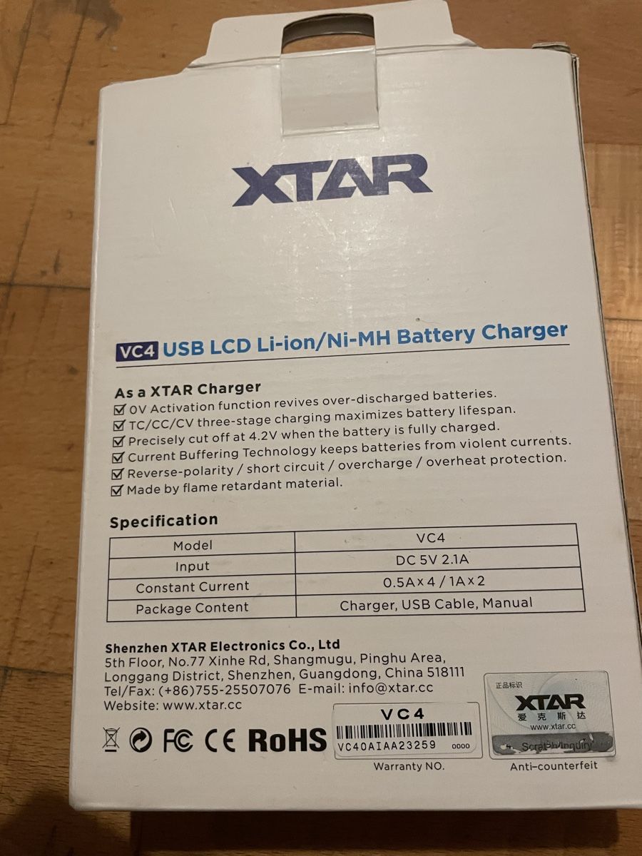 Caricatori & Batterie: Batterie Charger XTAR VC4 – Nuovo (secondo la descrizione) da bauma venduto da Feldi1876 2