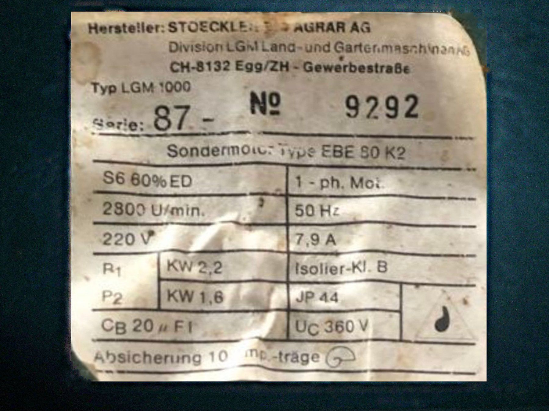 Häcksler: Häcksler Stöckler Neudorff Typ 1000 – Gebraucht aus Aarau von Rdodger 8