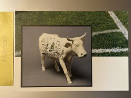 AK von Kühe Kunst Projekt / Wilhelm Busch