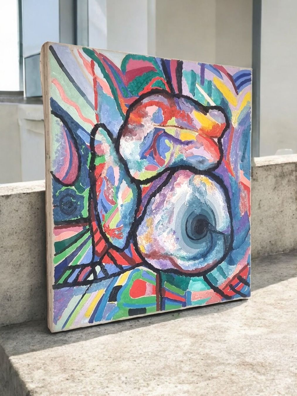 Gemälde: Abstraktes  Kunst Gemälde Acryl auf Leinwand #Bibi# – Gebraucht aus Zürich von Zuerichparis08 2
