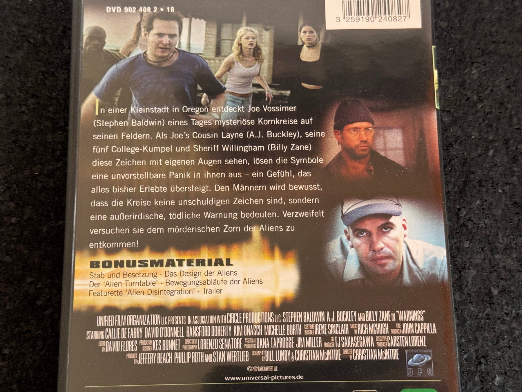 Tutti i DVDs: WARNINGS "Die Zeichen sind da" SciFi DVD DE/EN/FR – Usato da Fribourg venduto da tschjoly 2