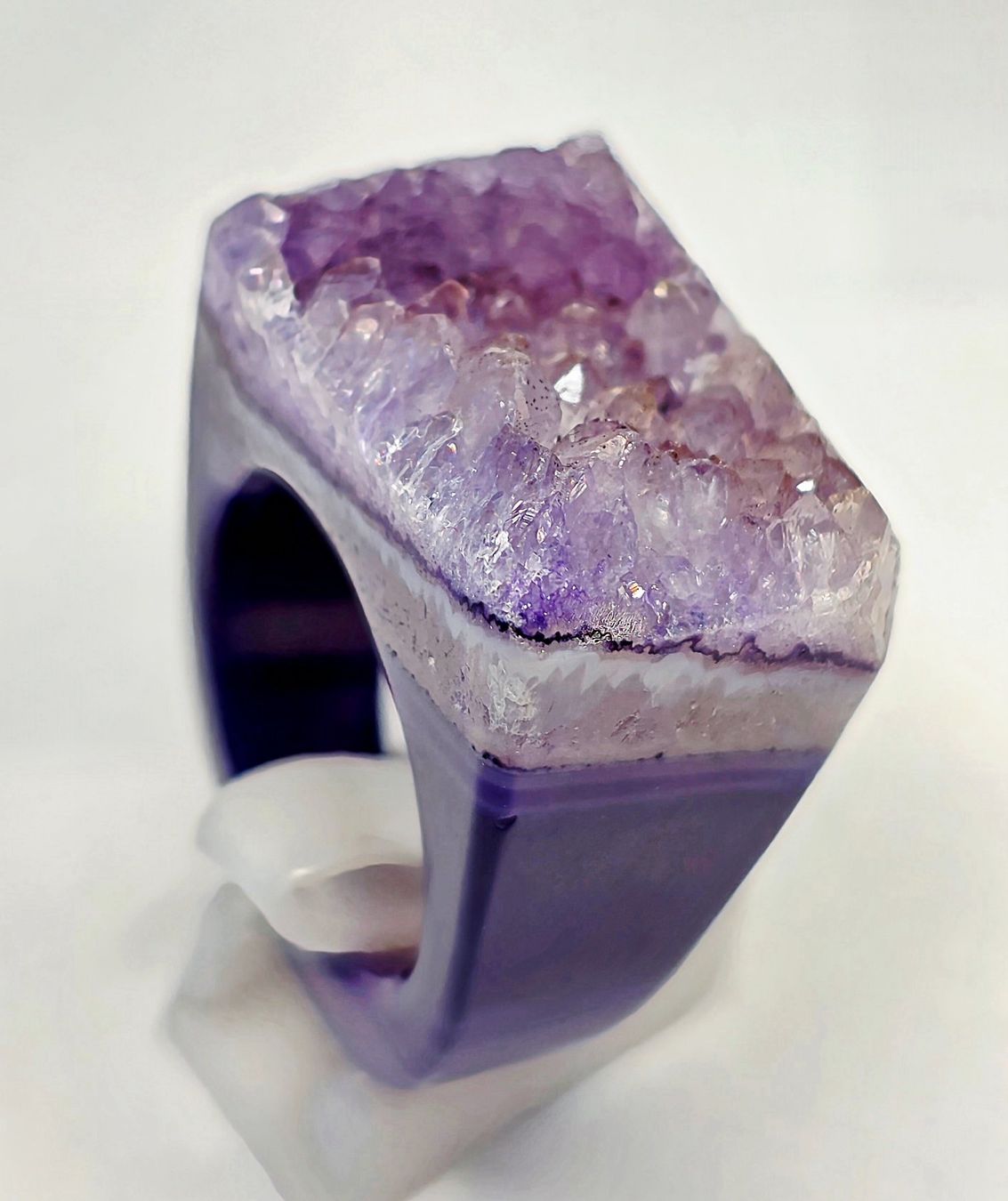 Anelli: Amethist Druse fullstone Fingerring – Nuovo (secondo la descrizione) da Zürich venduto da benedikt12 4