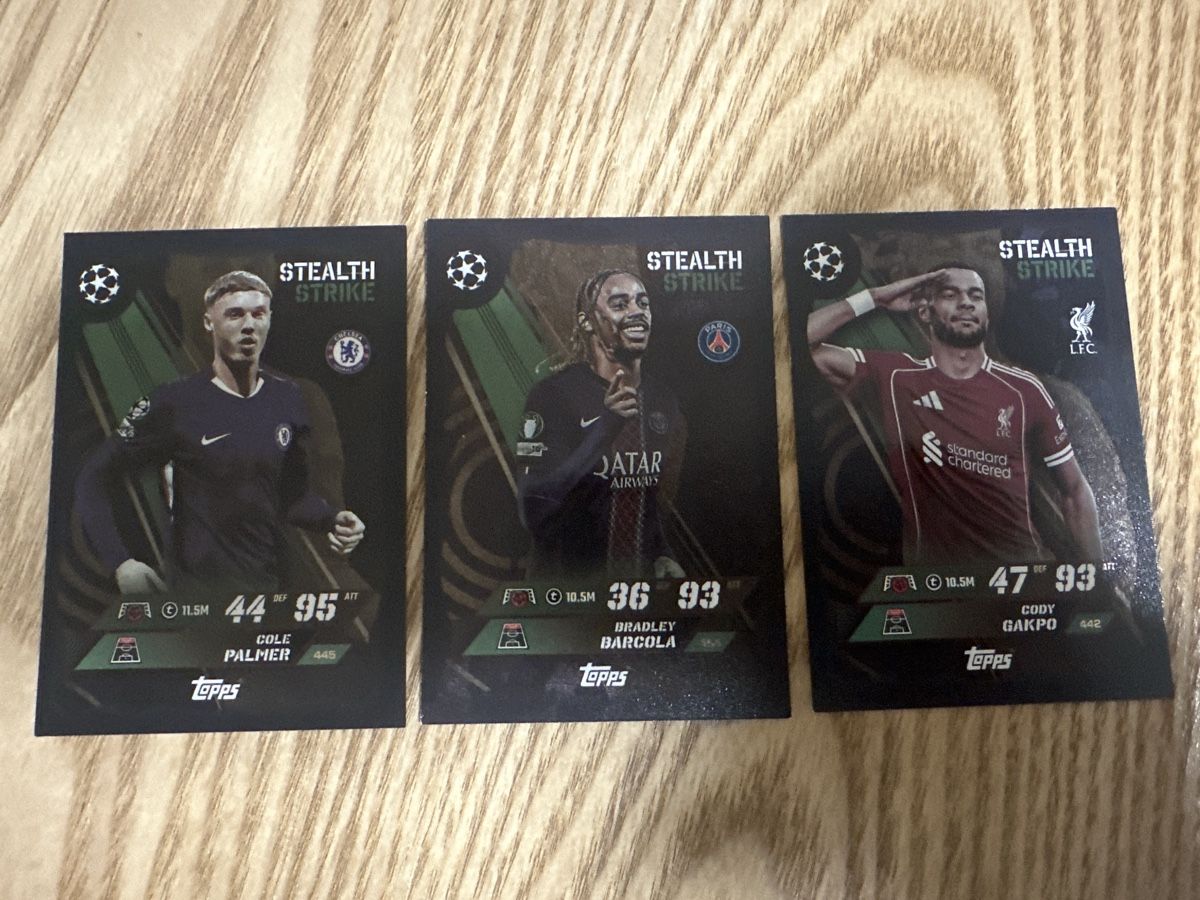Topps Carte collezionabili: Topps Stealth Strike Karten Cole Palmer, Bradley, Cody – Nuovo (secondo la descrizione) da Jona venduto da inf_gst5