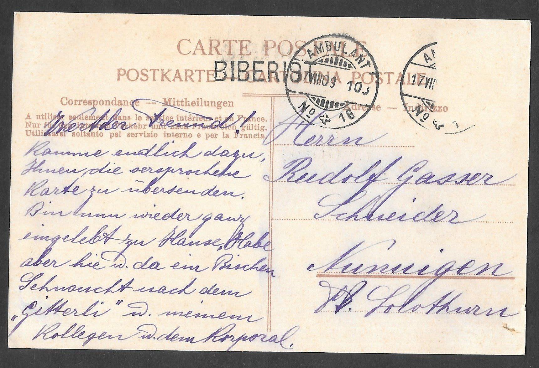 Cartes postales: Biberist Teilansicht – D'occasion à Olten par clotaldi 1