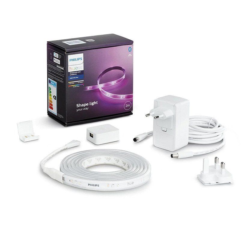 Philips Ghirlande e barre luminose: Philips Hue White & Color Ambiance Lightstrip Plus 2m Basis – Nuovo e nell'imballaggio originale da Aeschi SO venduto da Bluemail 3