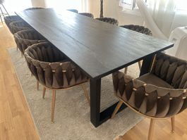 Exklusiver Esstisch 300 × 100 cm