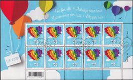 2022, Nr.1915 Zierbogen (Ehe für alle) +Ersttags-Stempel