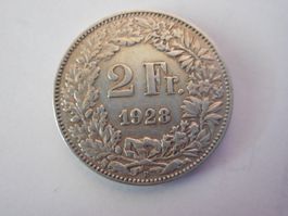 2 Fr. 1928 silber