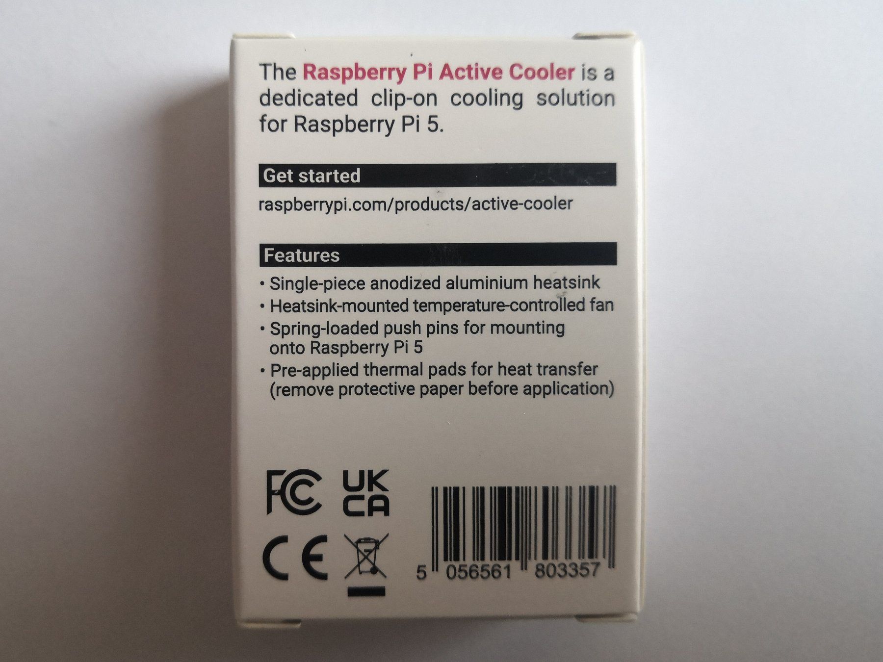 Raspberry Pi Componenti elettronici: Raspberry Pi 5 Active Cooler – Nuovo e nell'imballaggio originale da Veltheim AG venduto da Mibib 1