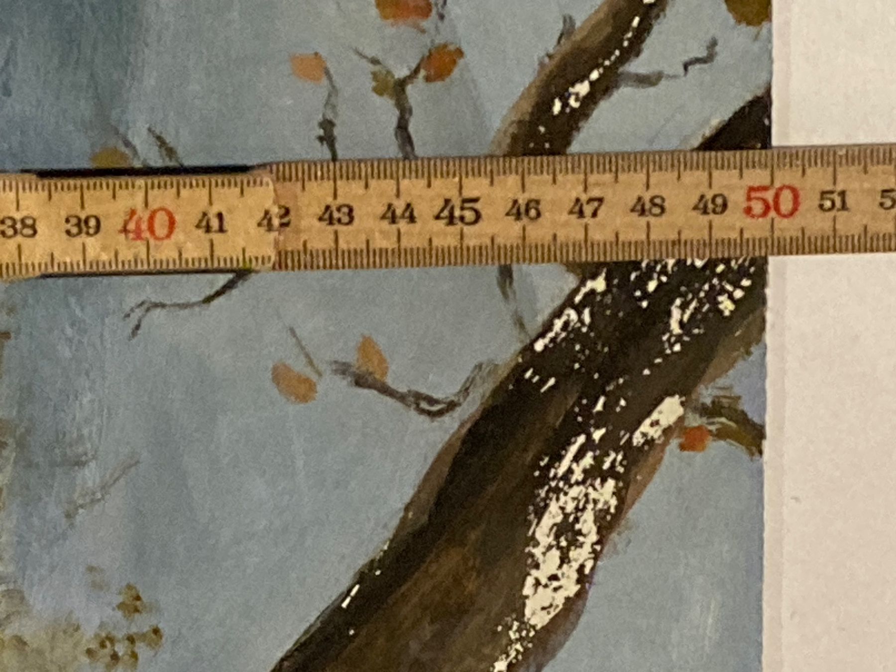 Dipinti: H.W. Landschaftsgemälde monogrammiert mit Blumen, Baum Berge – Usato da Hirzel venduto da pjn_d7xp 7