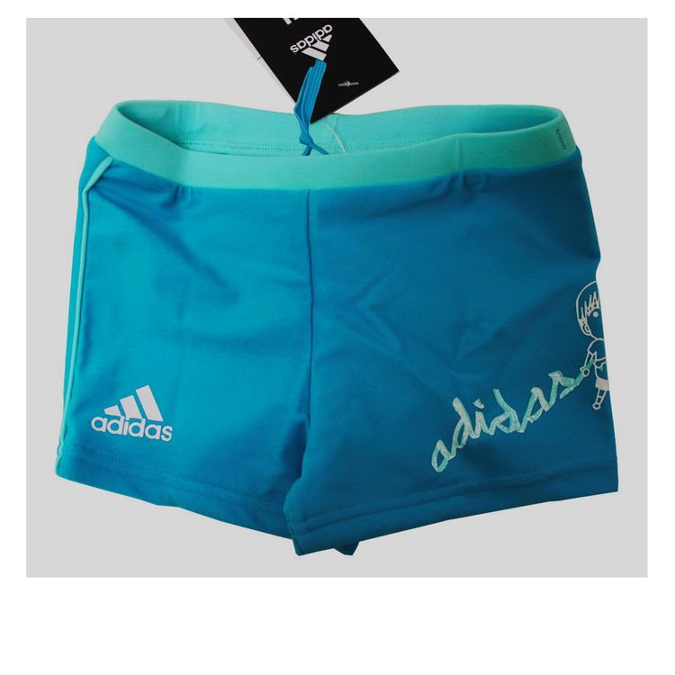 adidas Kinder Badehose Schwimmhose Shorts/ Türkis Mint/128 (Neu