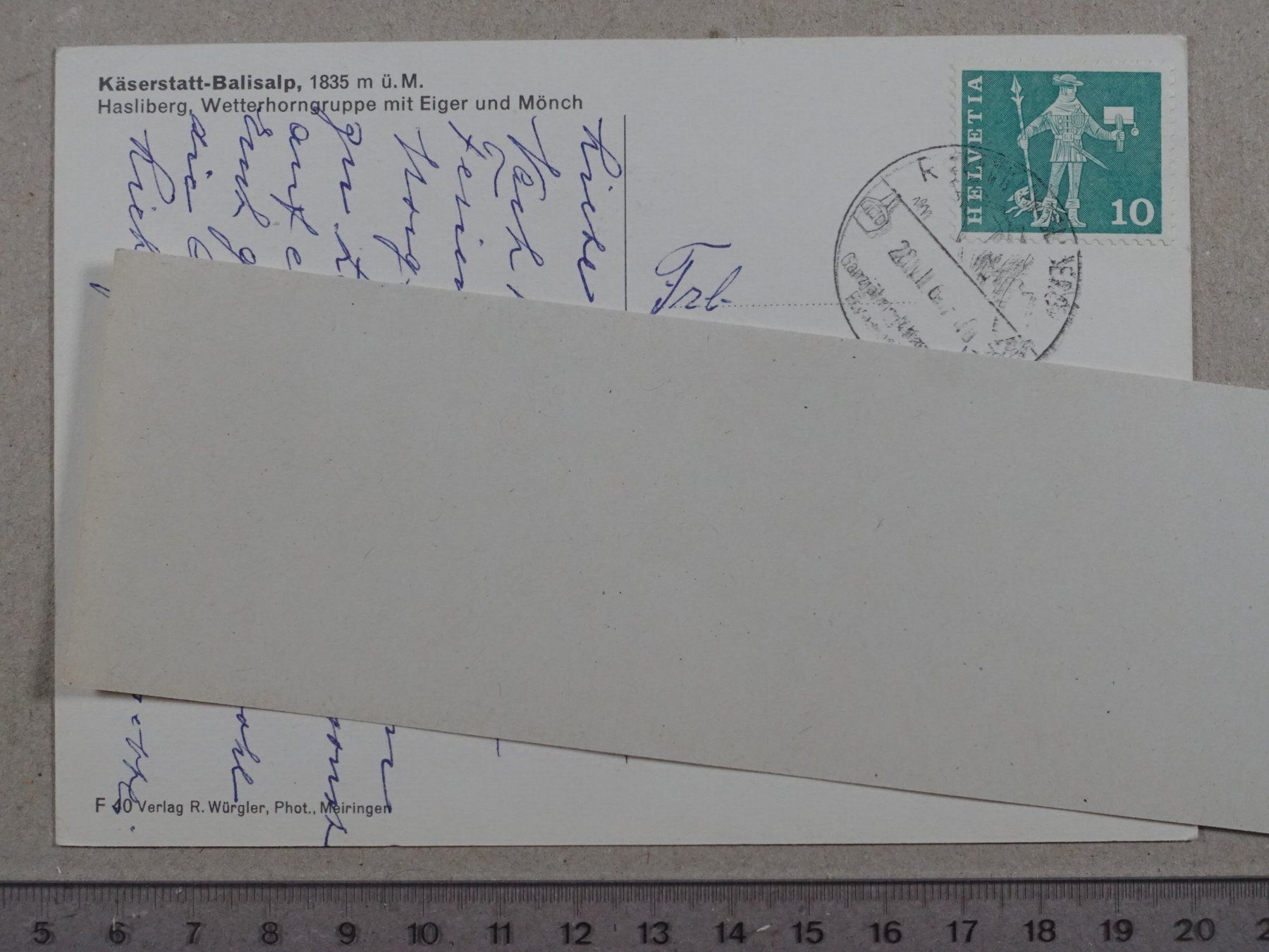 Cartoline postali: Käserstatt - Balisalp – Usato da Lenzburg venduto da fh1 1