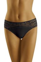 Schwarzer Bamwollslip - gestanzte Rückseite, Gr. M - neu