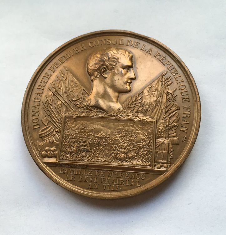 Grosse Medaille Napoleon Schlacht bei Marengo 60 mm 1