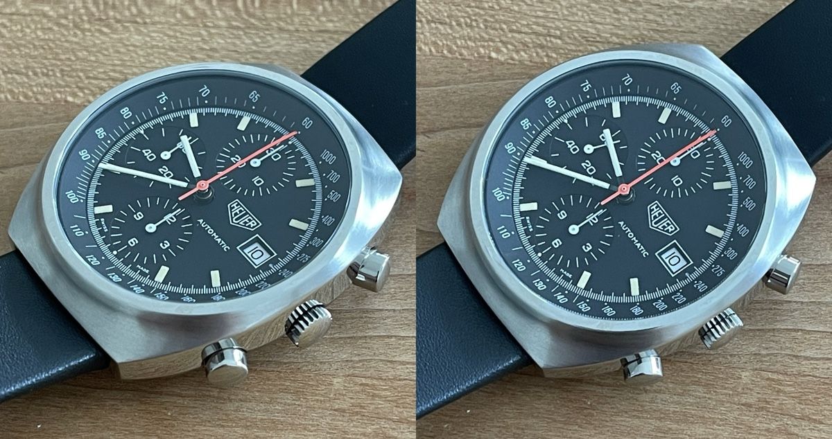 Tag Heuer Orologi: Vintage HEUER Automatic Pasadena Chrono 750.501 restauriert – Usato da Embrach venduto da Canderau 4