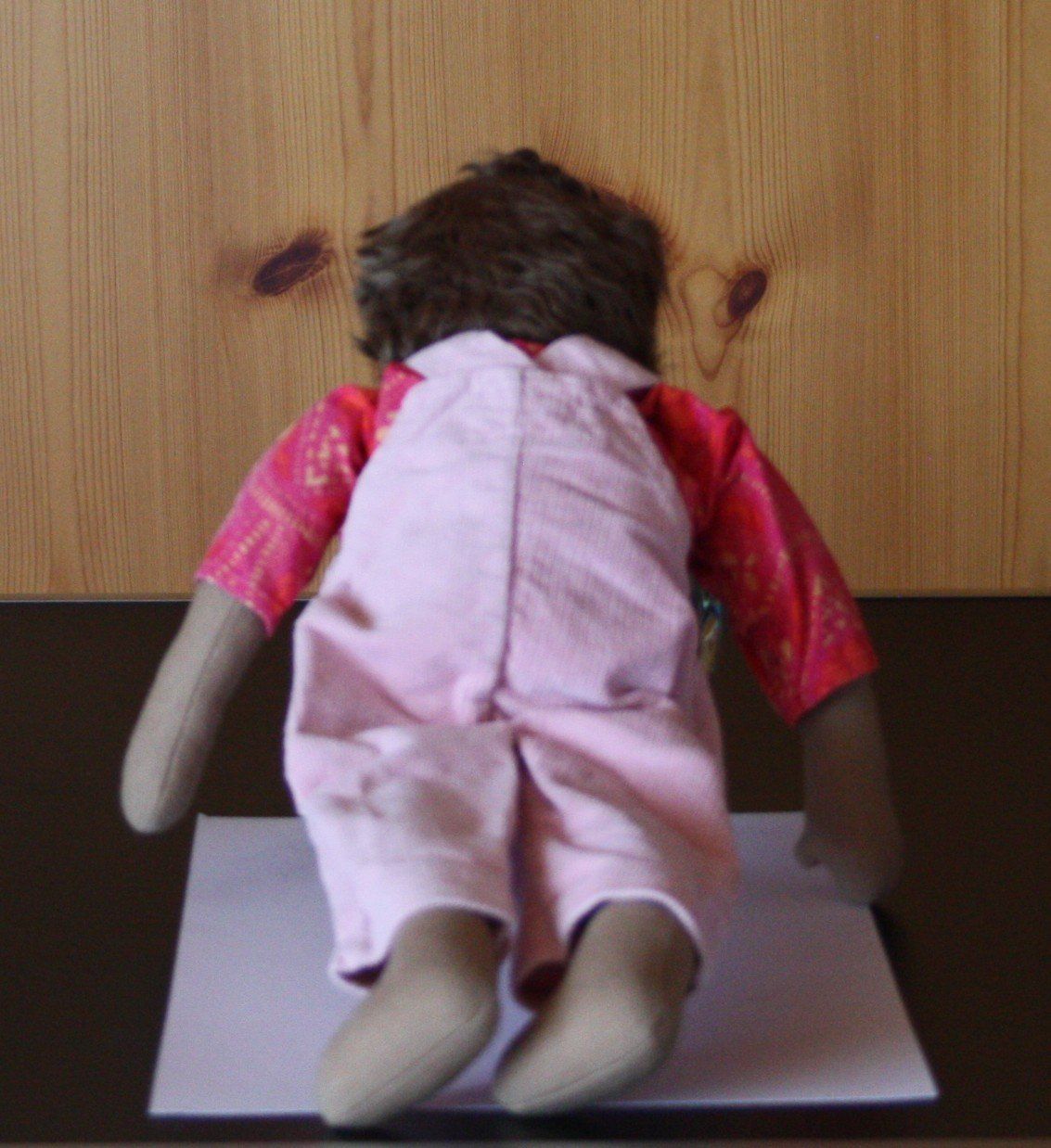 Bambole: hübsche Puppe handgefertigt mit Bluse und Hose – Usato da Flüelen venduto da Diversicum-Shop 3
