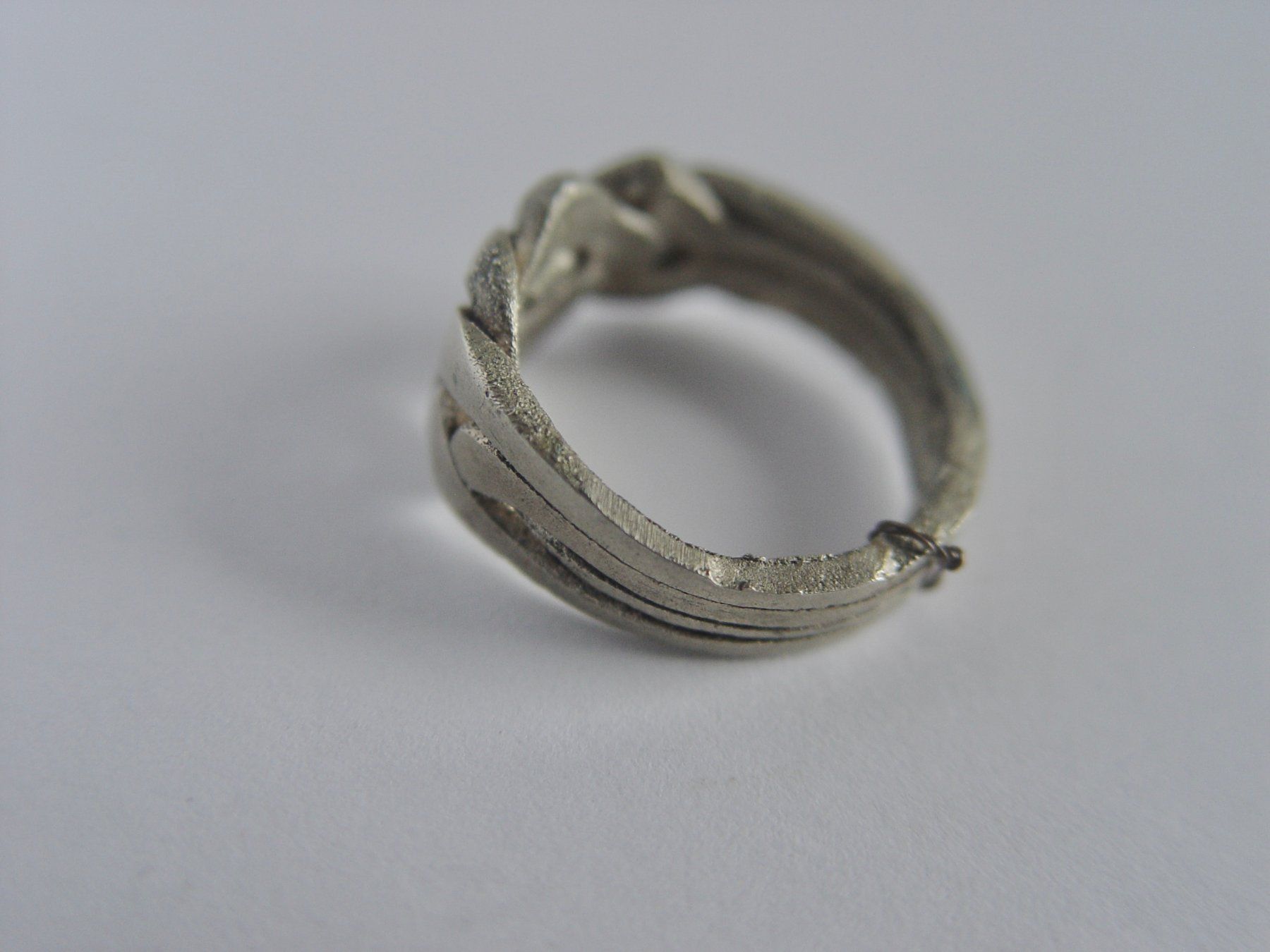 Ringe: Vintage Puzzle Ring, kein Silber – Gebraucht aus Henggart von elsternwerk 3