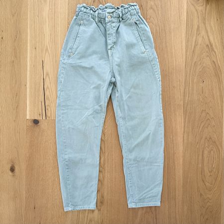 Zara High Waist Jeans Pastellgrün, Gr. 34, Top Zustand!