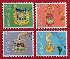 PRO PATRIA SATZ 194 - 197 1982** POSTFRISCH