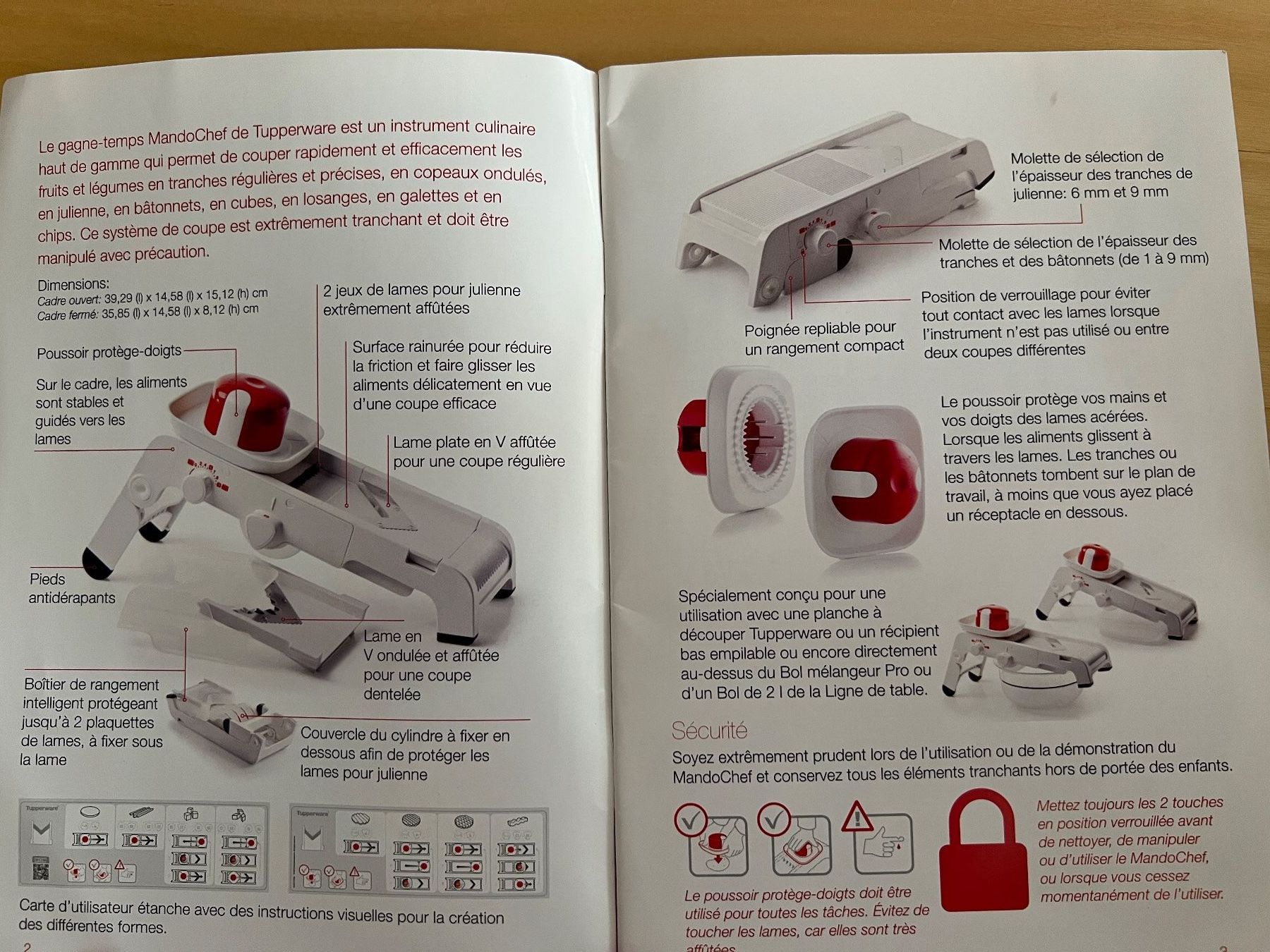 Tupperware Appareils de cuisine: MandoChef-Mandoline Tupperware – D'occasion à Bernex par isa_c5fr 4