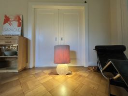 Grosse Fratelli Manelli Lampe Travertin Messing