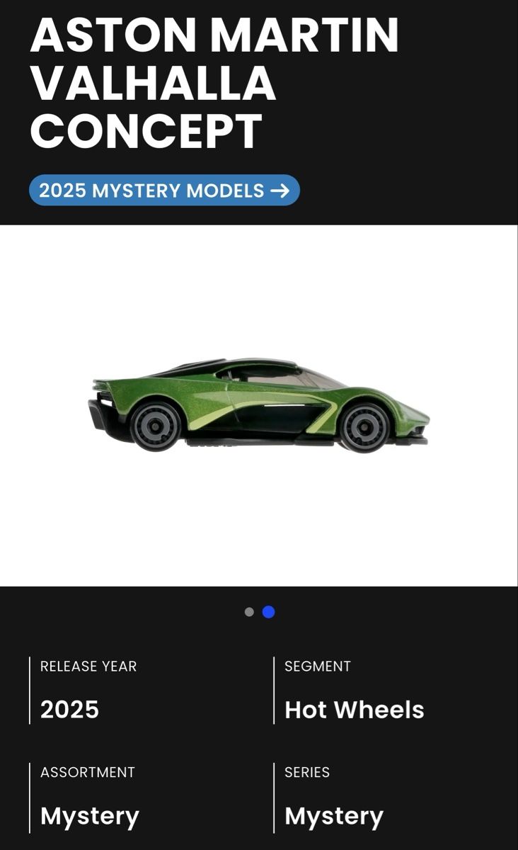 Hot Wheels Modellautos: Hot Wheels Mystery Models  Aston Martin Valhalla Concep – Neu und originalverpackt aus Oberhasli von digital-capture 3