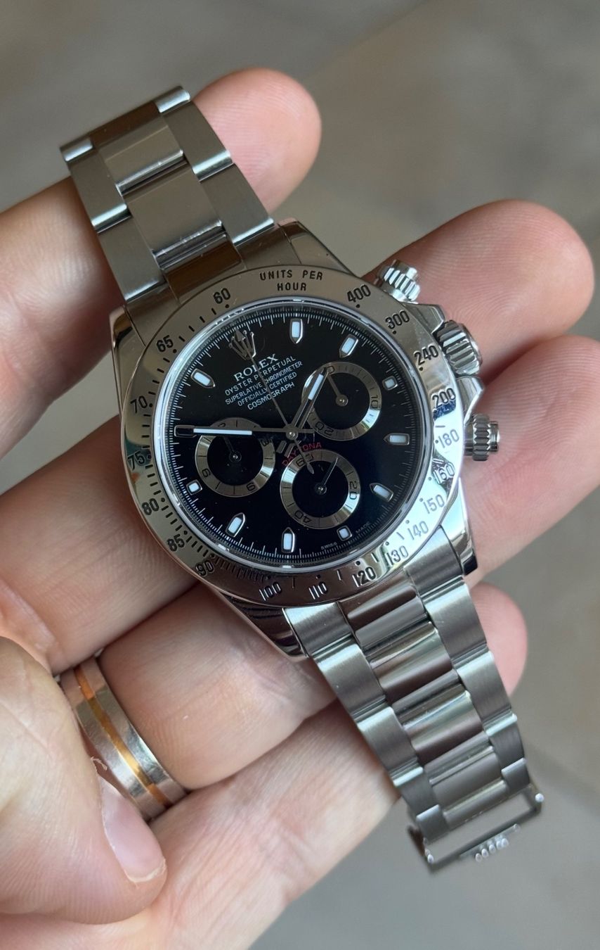 Rolex Orologi: Rolex Cosmograph Daytona ref. 116520 APH Chromalight – Usato da La Corbaz venduto da ts5_567x