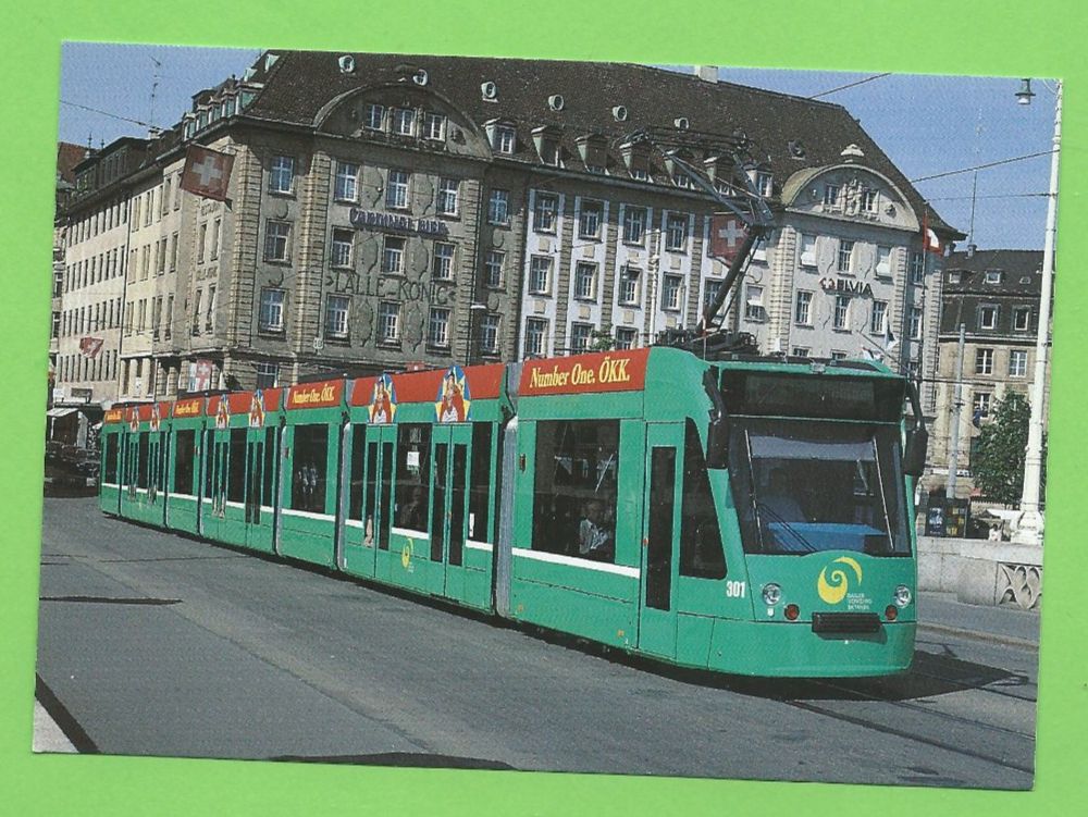 Cartoline postali: Tram Basel Be 6/8 301 "Combino" BVB – Usato da Zürich venduto da t24_de