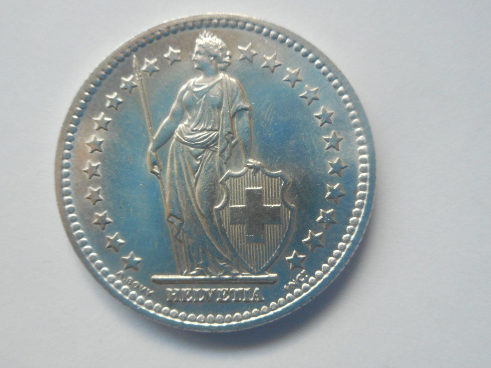 Tutti le monete: 2 Fr. 1947 silber  unz/stgl – Nuovo (secondo la descrizione) da Kriegstetten venduto da pizlad2010 3