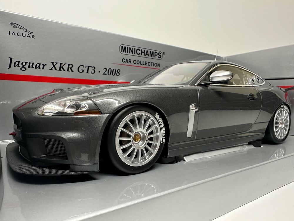 Jaguar XKR GT3 1:18, anthrazit, Minichamps, Car Collection | Kaufen auf ...