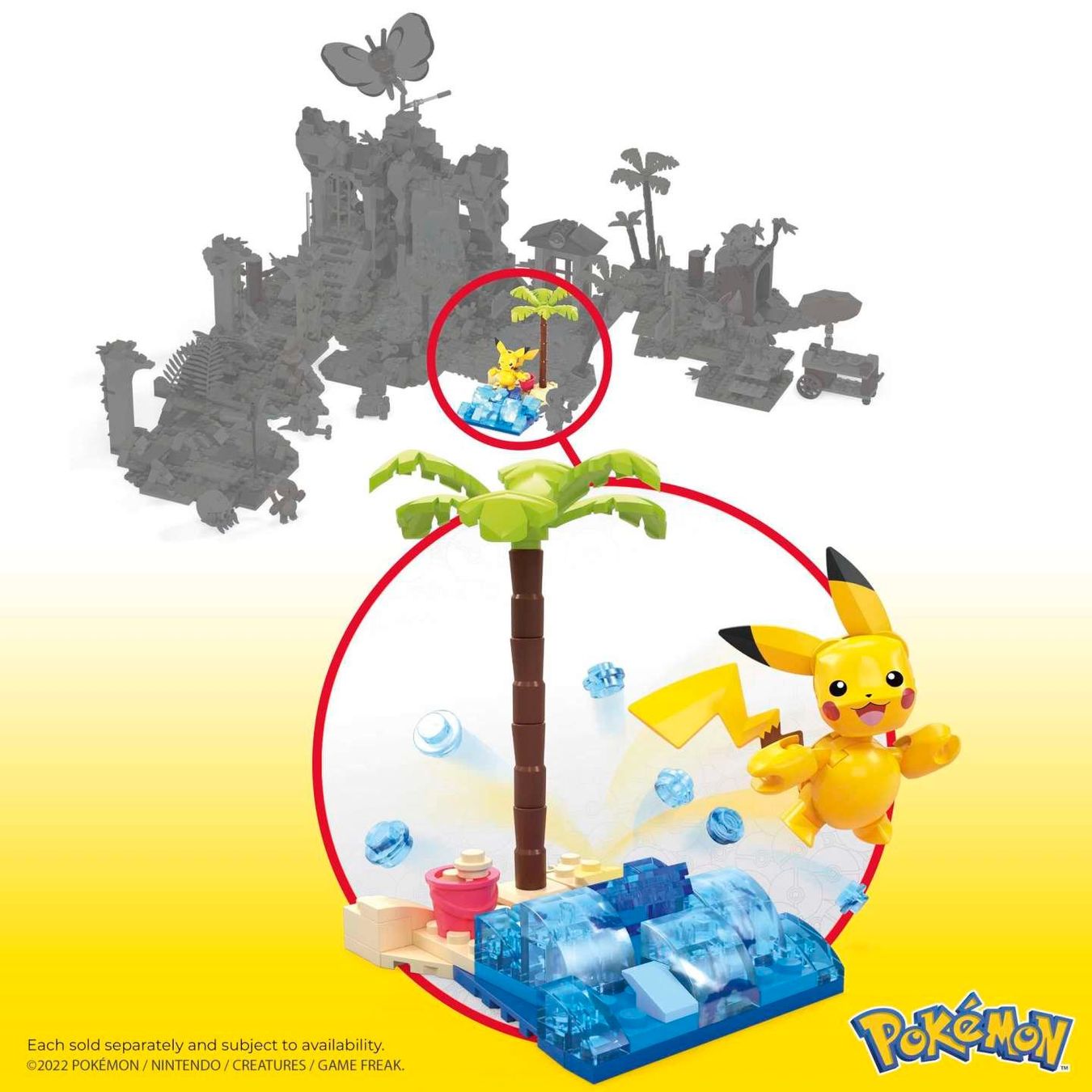 Mega Kit di costruzioni: Mega Pokémon Pikachus Strandtag HDL76 – Nuovo e nell'imballaggio originale da Basadingen venduto da NekoBricks 6
