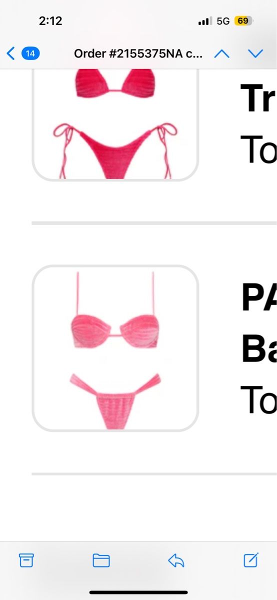 Costumi da bagno & Bikini: Triangl Bikini Pink Gr. M – Nuovo e nell'imballaggio originale da Bern venduto da tii-time 1