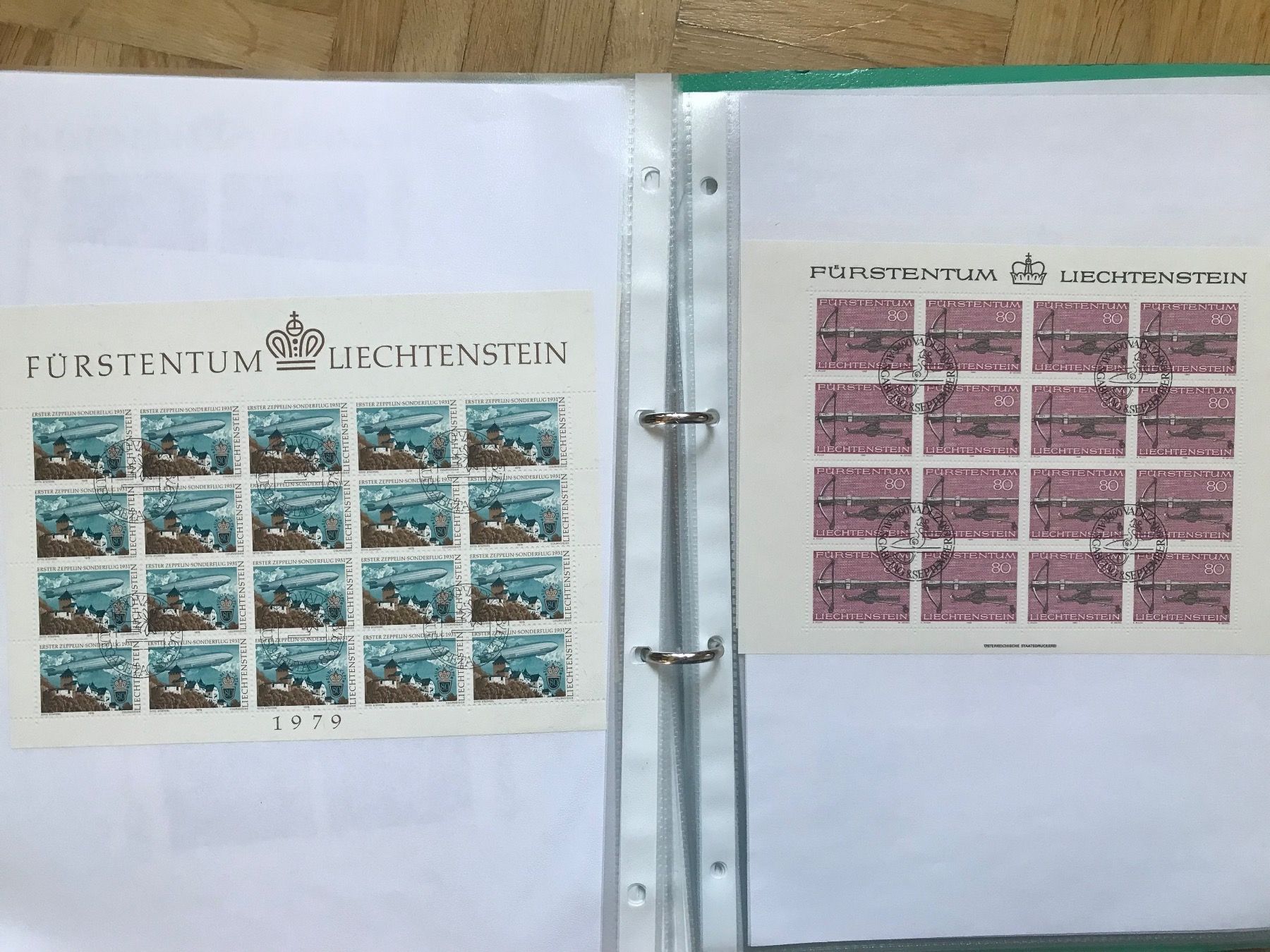 Tutti i francobolli: Liechtenstein Bogen Sammlung ab 1961 - 1979.  ET – Usato da stäfa venduto da brandy66 4