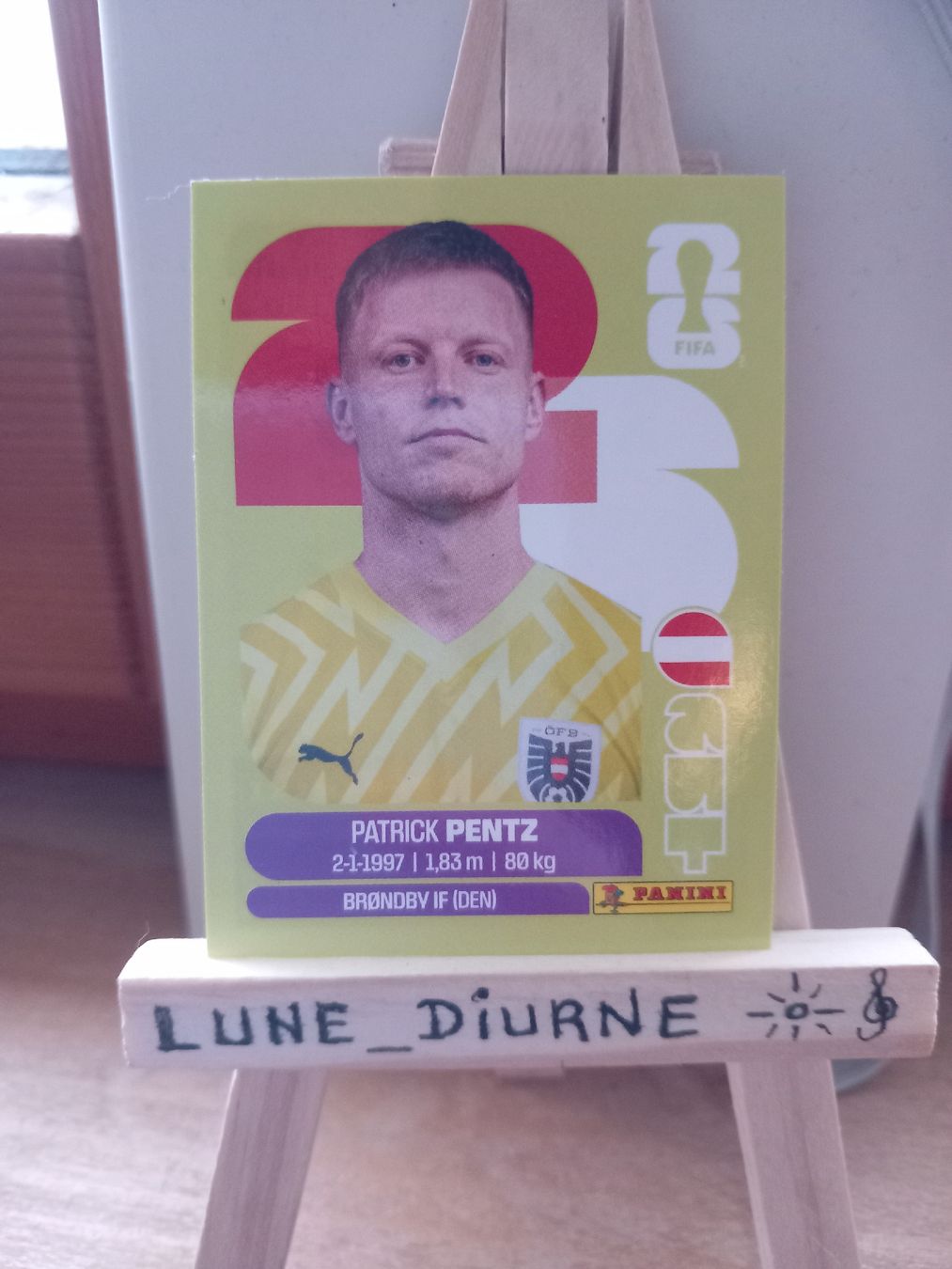 Panini Carte collezionabili: Carte Panini World cup 2026  Patrick Pentz AUT3 – Usato da Salavaux venduto da Lune_Diurne