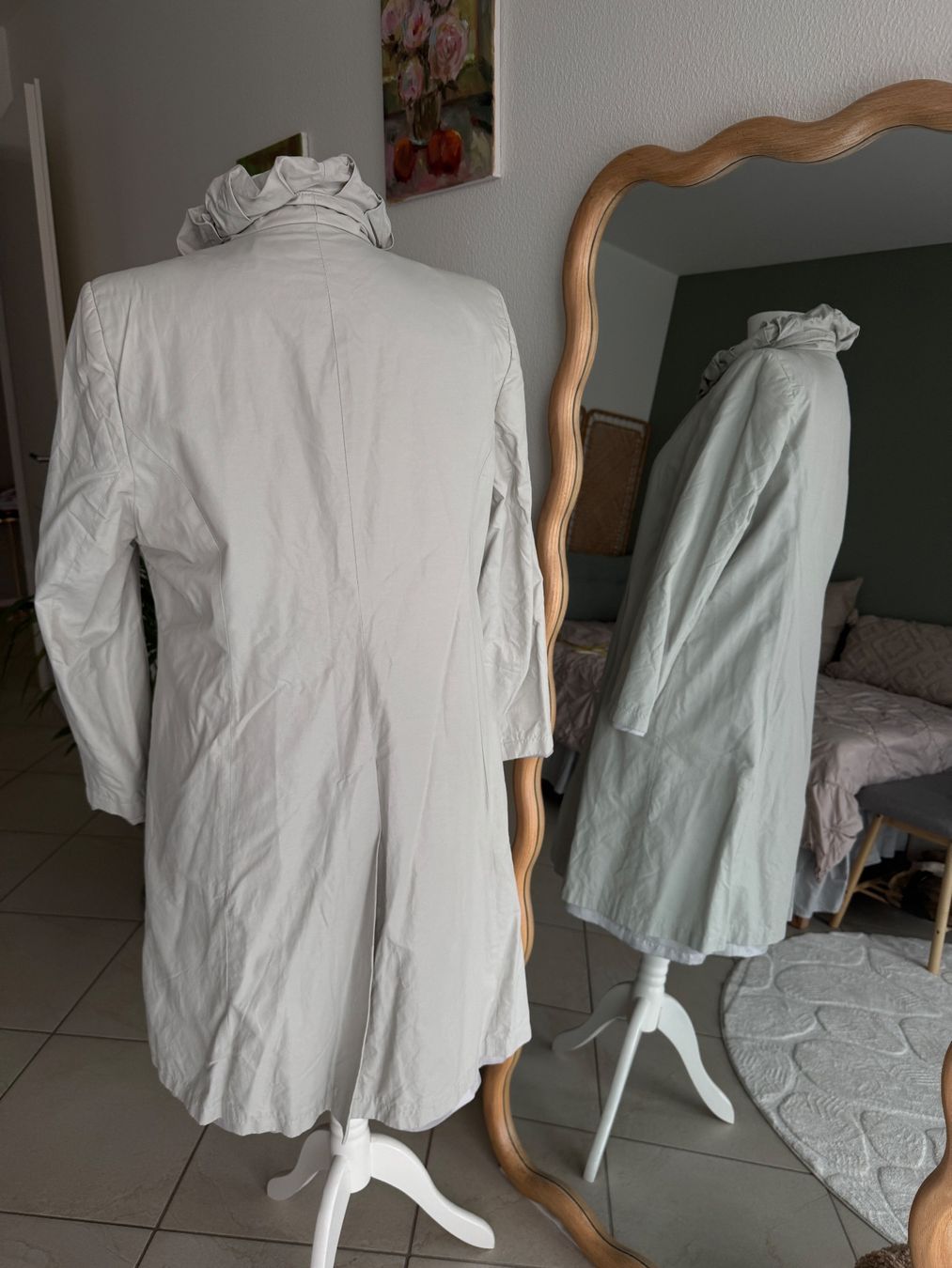 Manteaux: Erich Fend Übergangsjacke hellgrau – D'occasion à Muttenz par einfach-schoen 3