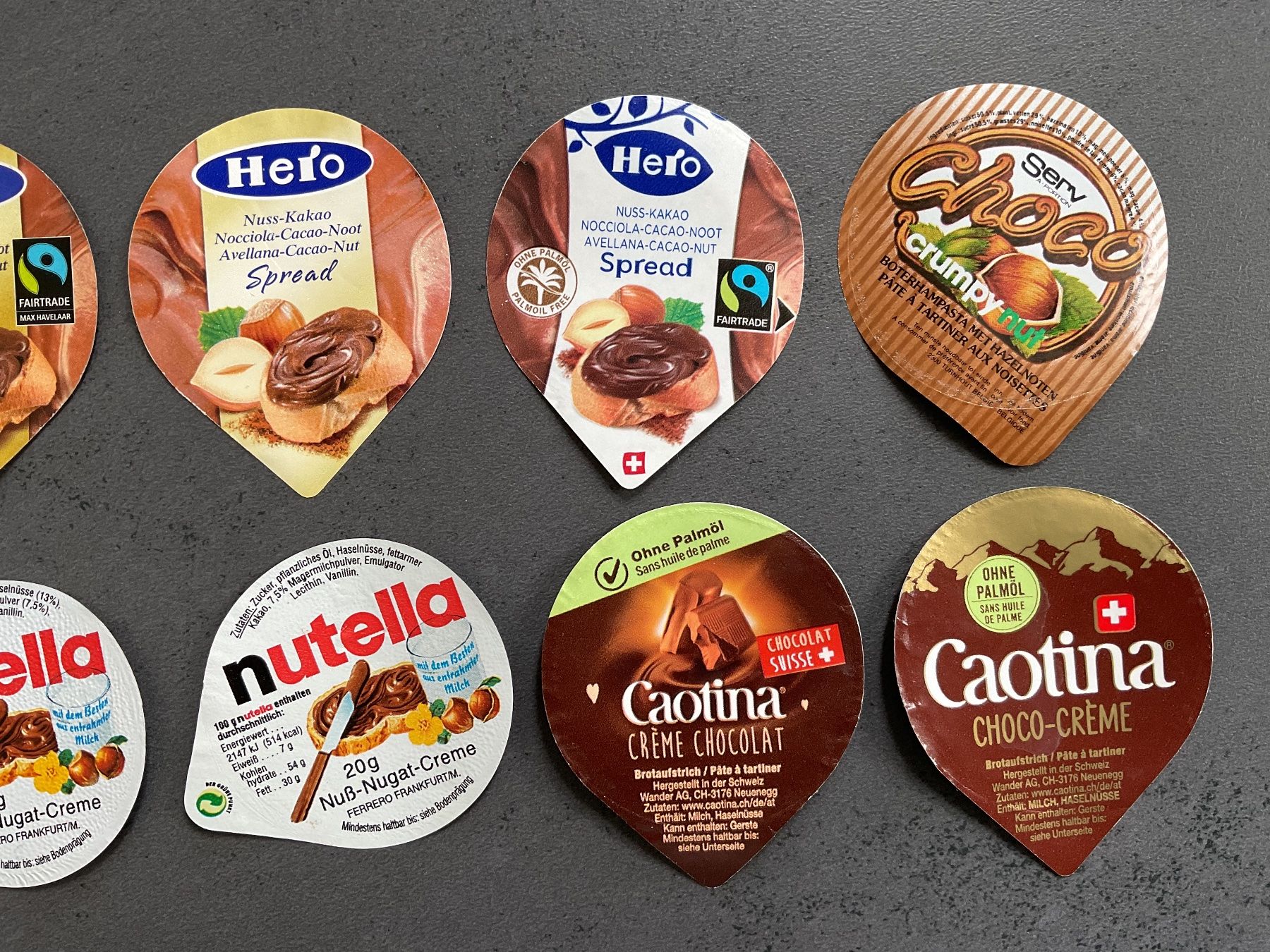 Coperchi dei cremini per caffè: 10 Schoggiaufstrich-Deckeli – Usato da Adliswil venduto da Bolline 2