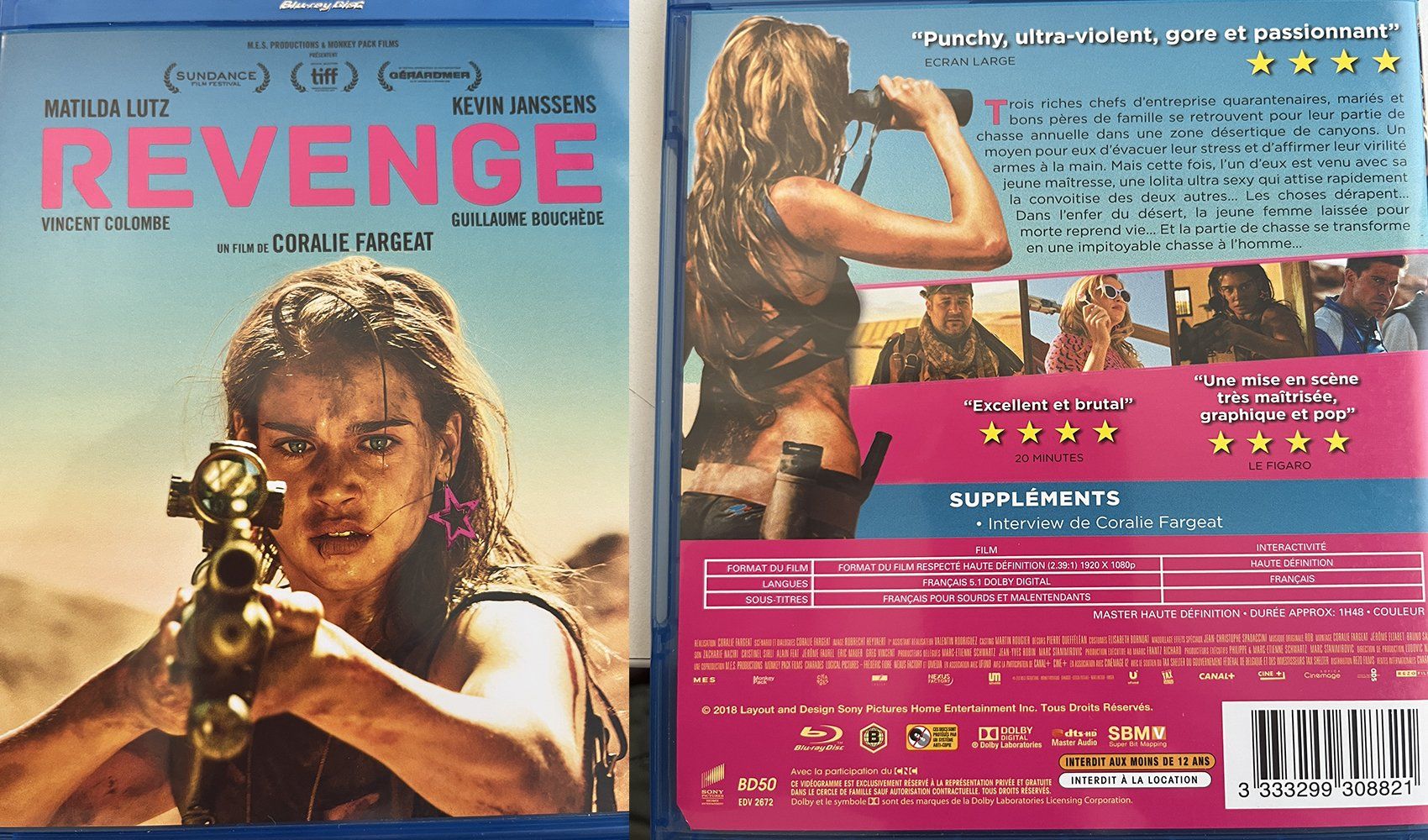 Tous les DVDs: Blu-Ray Revenche – D'occasion à Satigny par carbone888