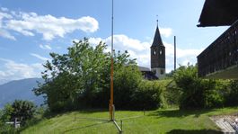Funk-Teleskopmast, pneumatisch, neuwertig mit Zubehör