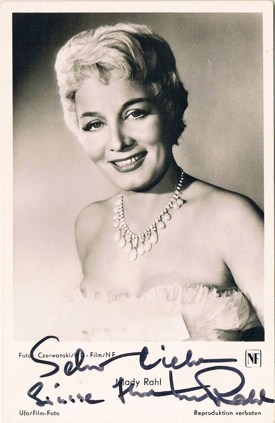 Mady Rahl 1915-2009 Autogramm signiert Vintage Foto 9x14cm (Gebraucht ...