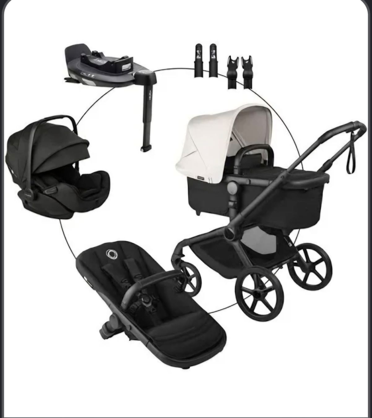 Bugaboo Kinderwagen: Bugaboo Fox set with Maxi-Cosi seat excellent condition – Gebraucht aus Lamboing von mar_h9ps
