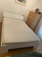 Bett 140x200 Hochglanz weiss aus Jugendzimmer