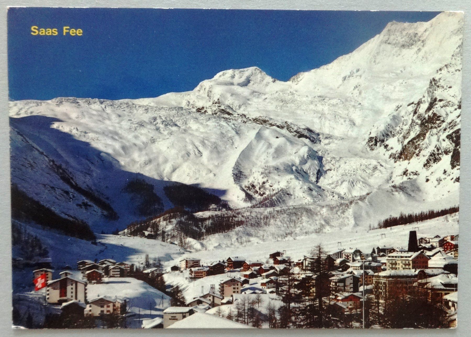 Ansichtskarten: Saas Fee, 1800 m, Feeglescher – Gebraucht aus Fétigny von Billy2miny