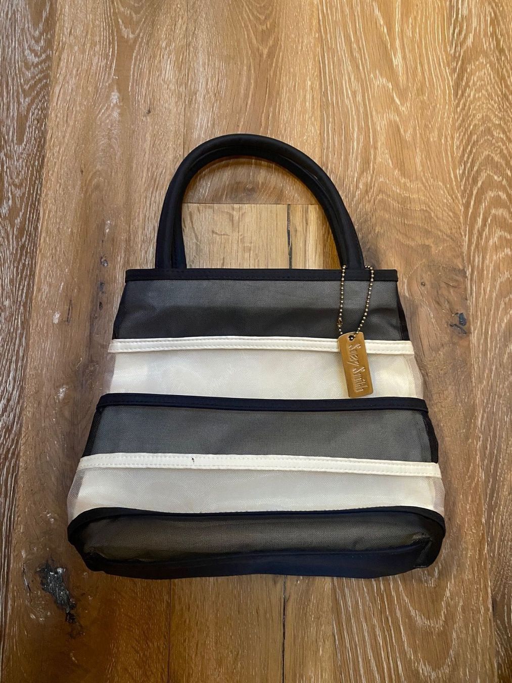 Borse da donna: Beau sac 'Susy Smith' bleu et blanc – Nuovo (secondo la descrizione) da Grund b. Gstaad venduto da PlageNeige