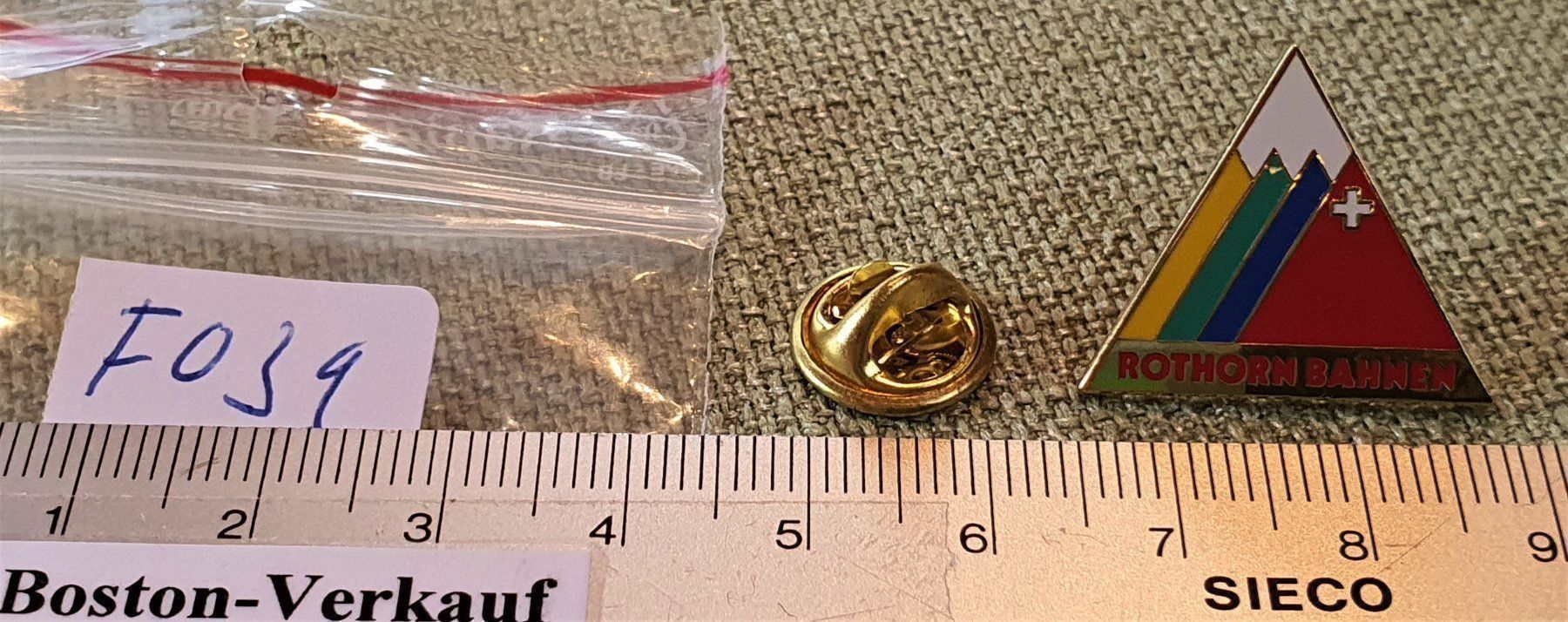 Placchette & Badge: F039 - Pin Brienz Brienzer Rothorn Bahnen Schweiz – Usato da Reinach BL venduto da Boston-Verkauf 2