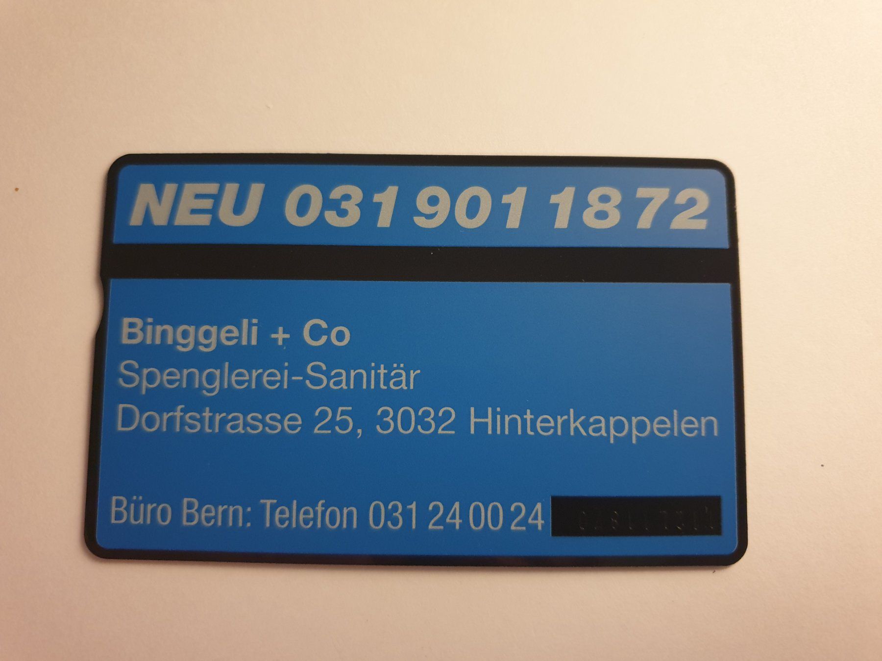 Telefon- & Taxkarten: Binggeli 112L ungebr – Neu (gemäss Beschreibung) aus Rain von chesz 1