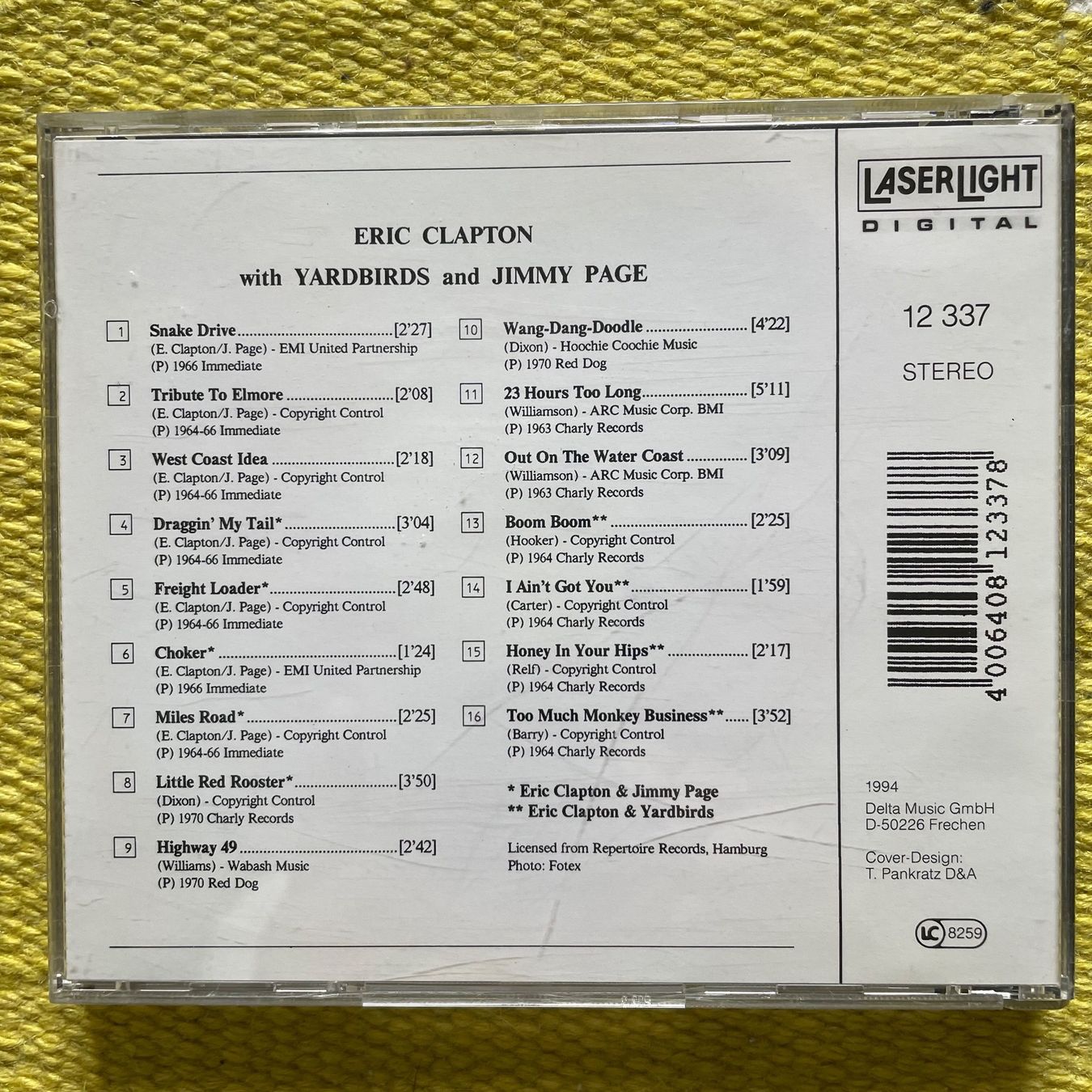 CD: ERIC CLAPTON-WITH YARDBIRDS&JIMMY PAGE – Usato da Rorschacherberg venduto da CD-Roli 1