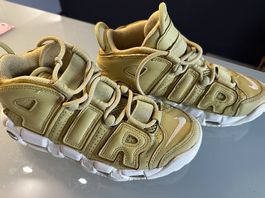Nike Air More Uptempo Toddler Schuhe Gold/Weiss Gr. 22 Ne...