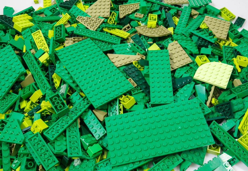 1.5 kg LEGO Basic Steine und Platten in grün (Kiloware) Kaufen auf Ricardo