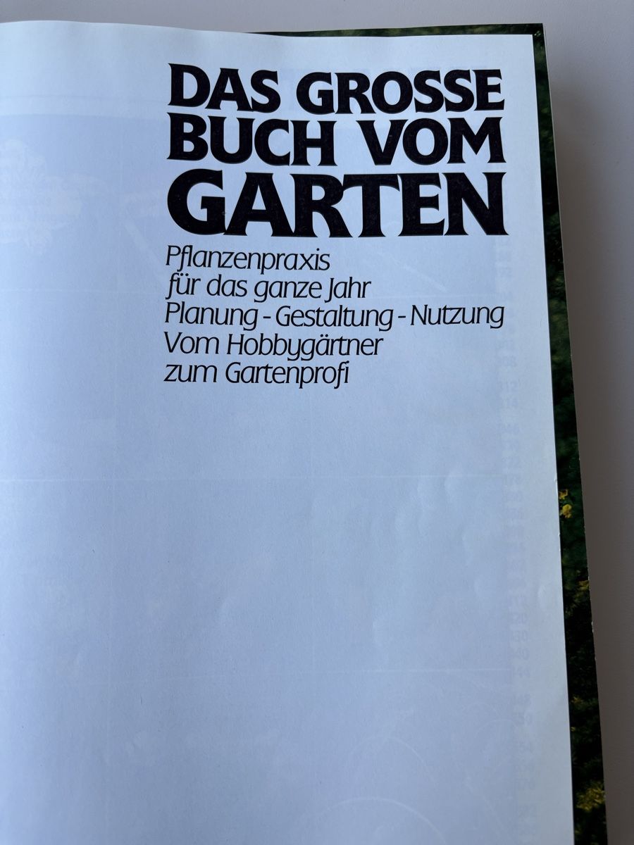 Libri: DAS GROSSE BUCH VOM GARTEN – Usato da Zürich venduto da jimmy_12 1